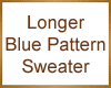Blue Pattern Sweater