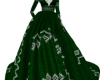Green Fur Christmas Gown