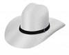 Wht/Blk Cowboy Hat