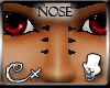 [CX]Black 3X Nose Spikes