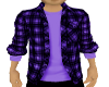 Shirt Mens Plaid Purple