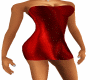 red satin  sexy dress