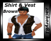 Shirt & Vest Brown