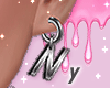 Earring Letter N