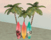Beach Palm w Surfboard