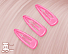 Y' Pink Hair Clips