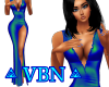 Gwen dress BlueGreen