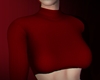 M. Crop Sweater Red