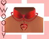 Collar w pendent red