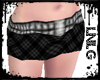 L:BBW Skirt-Plaid Blk