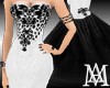 *M.A. White&Black Gown*