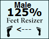 Feet Scaler 125% Male