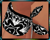 Blk/Whte Wrist Bandana F