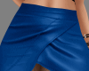 sw Blue Leather Skirt L