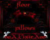 red dragon floor pillows