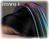 rainbow neon ponytail