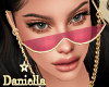 D| Chain glasses Pink