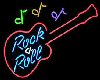 rock and roll neon sign