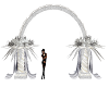 white/silver arch