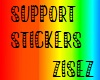 !z! 9k support sticker