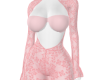 M} Pink Lace Bodysuit