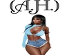 (A.H.) Bikini Blue Set