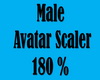 Male Avatar Scaler 180%