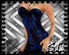 [SL] blue leather dress