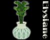 {E} Green Mosaic Vase