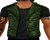 Green Leather Vest Top