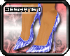 *Blue Zebra Stilettos