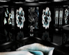 black and lilies room