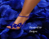 Sexy Blu Petals Shoes