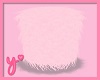 Pink fur stool