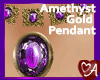 .a Amethyst Gold Pendant