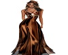 chocolate silk gown