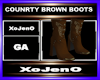 COUNRTY BROWN BOOTS