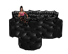 *MV* Black Leather Couch