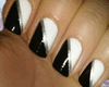 Black-White Nails