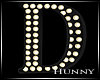 H. Marquee Letter D