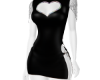 RUBIE2 BLACK  HRT DRESS