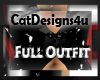 ~Cat~Full Outfit-Black