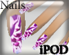 [iPOD] Purple&WhiteNails