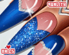 qxs. Blue VDay Nails XL