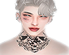 neck tatto oni. 愛