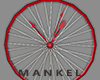 Bicycle Clock Red