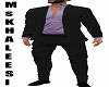 [MsK] Mens Suit Purple