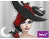 Latex Witch Hat Red