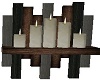 Rustic Wood Wall Candles