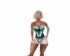 Leopard green bustier
